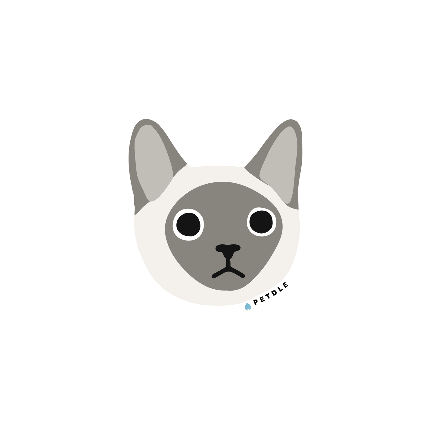 Siamese | STICKER - Petdle