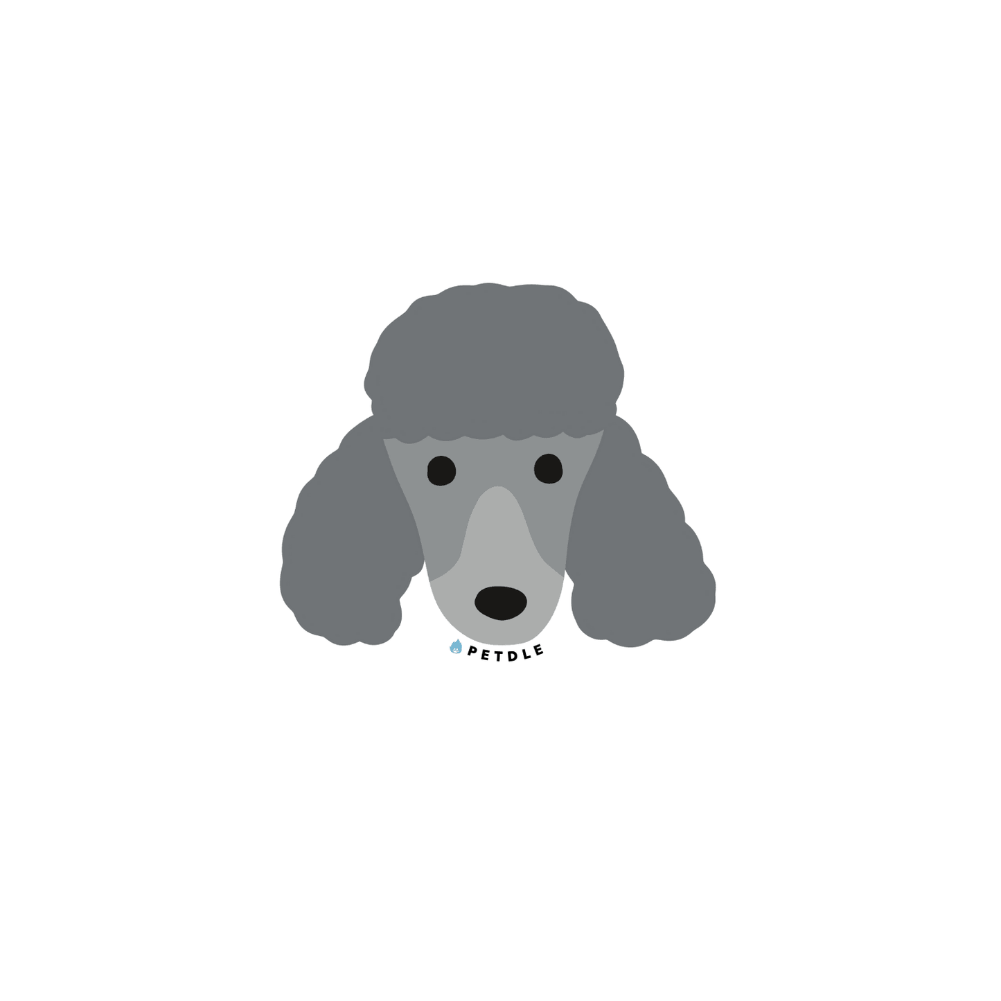 Trimmed Giant Poodles | STICKER - Petdle