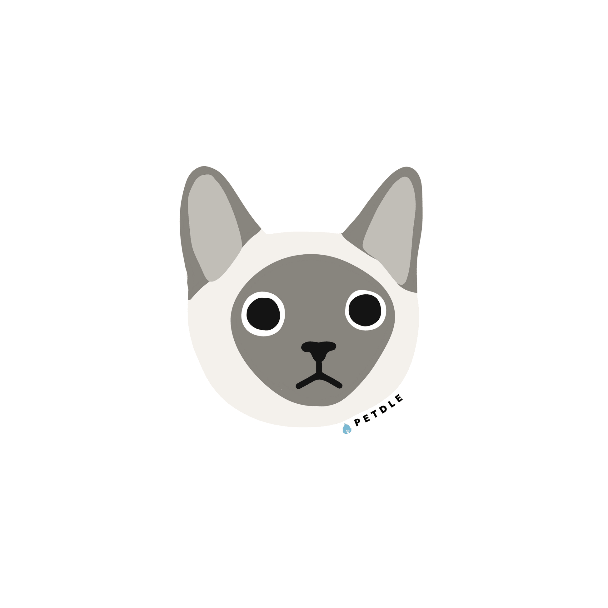 Siamese | STICKER - Petdle
